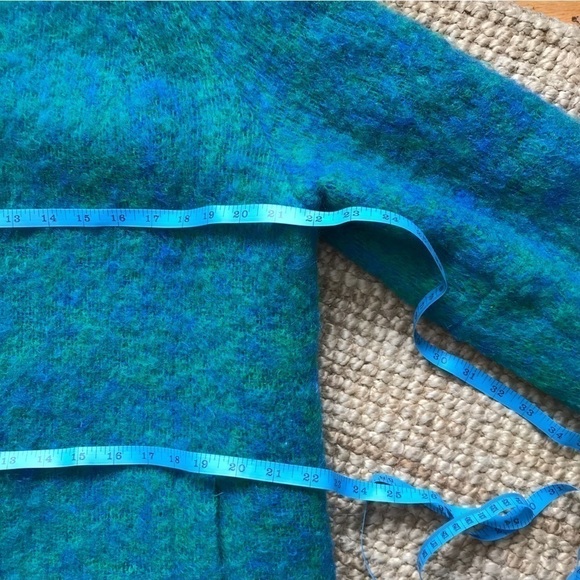 Vintage mohair/ wool blend zip coat. Hand woven in Ireland. - Picture 7 of 13